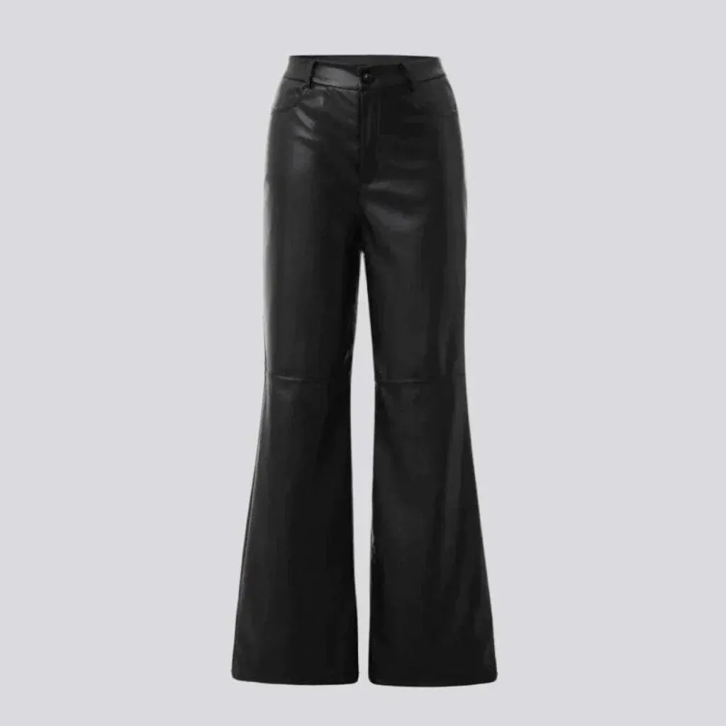 High-waist color women's denim pants