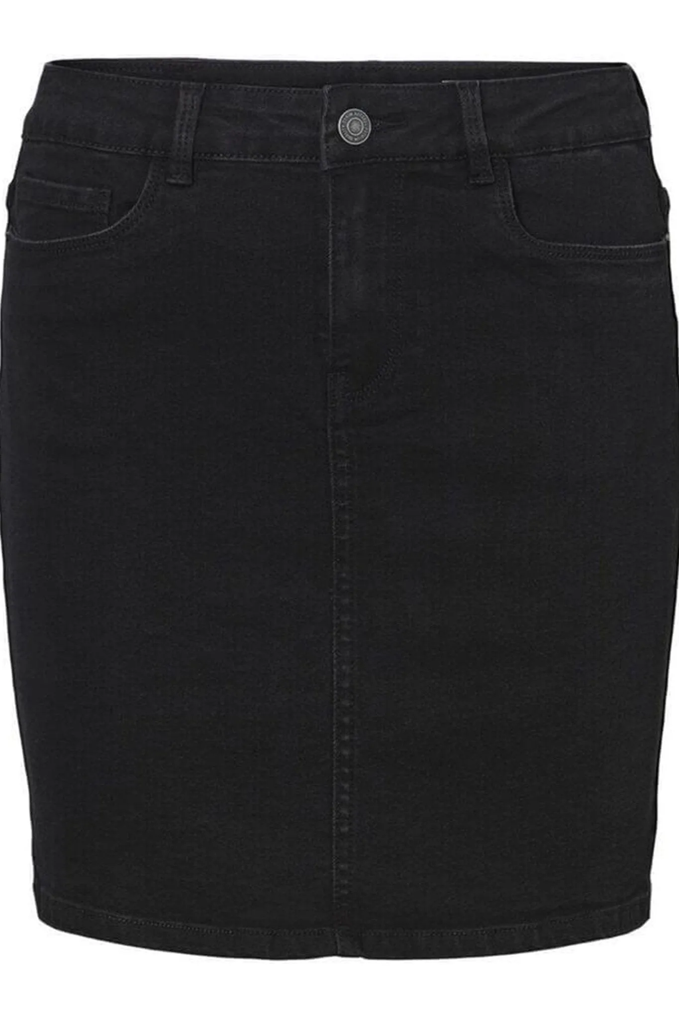 Hot Seven Skirt - Black Denim