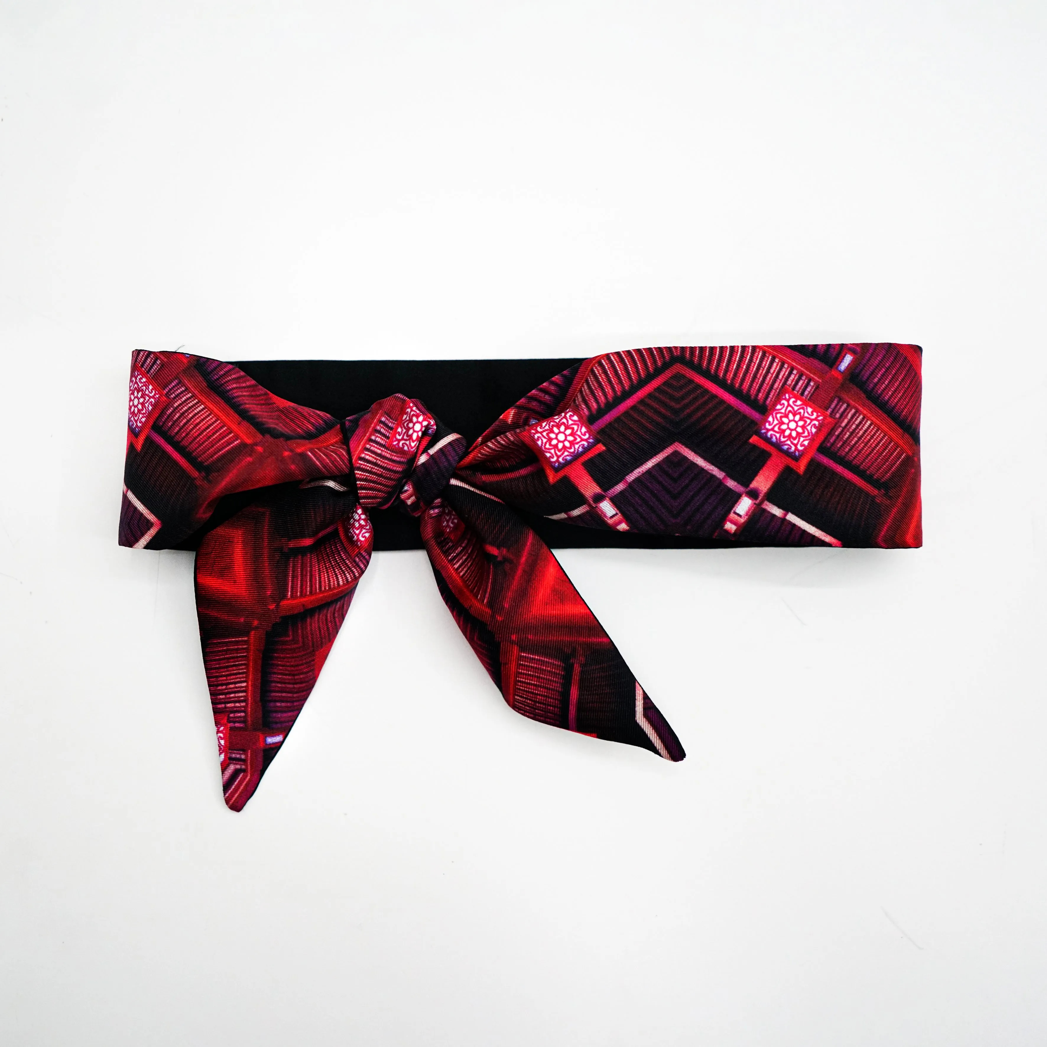 IM the 2-IN-1 Silk Twilly Scarf ( Lacquar ) - Made in Hong Kong - 香港製造