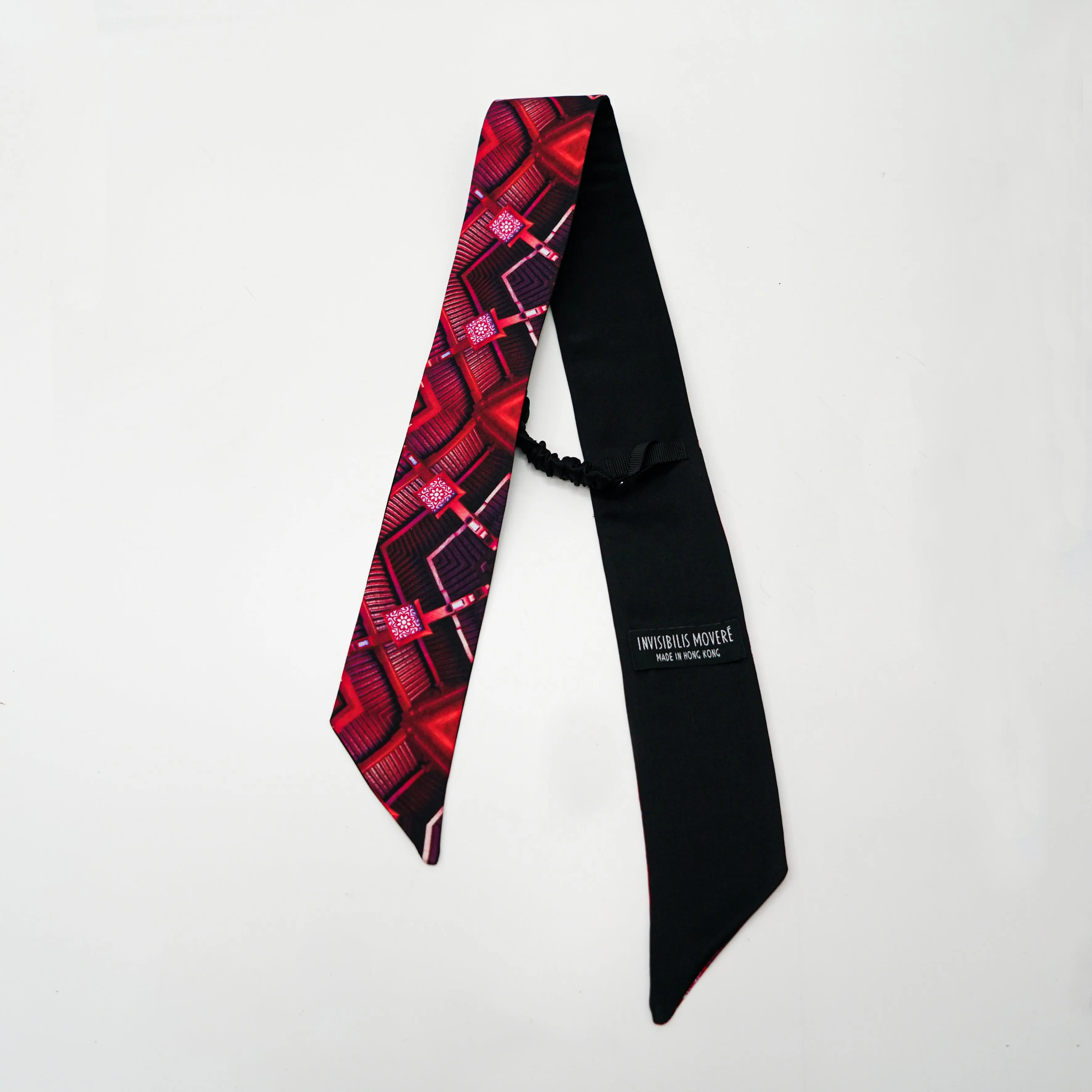 IM the 2-IN-1 Silk Twilly Scarf ( Lacquar ) - Made in Hong Kong - 香港製造