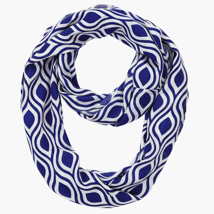 Infinity Neck Scarf Monaco Blue Ogee