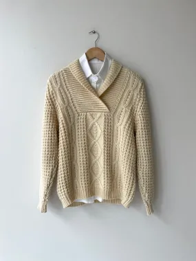 Irish Shawl Collar Sweater