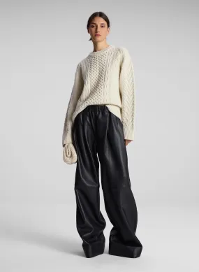 Kyra Merino Cable Knit Sweater