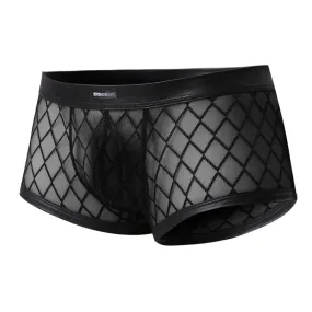 Lace Checkered Transparent Mesh Boxer