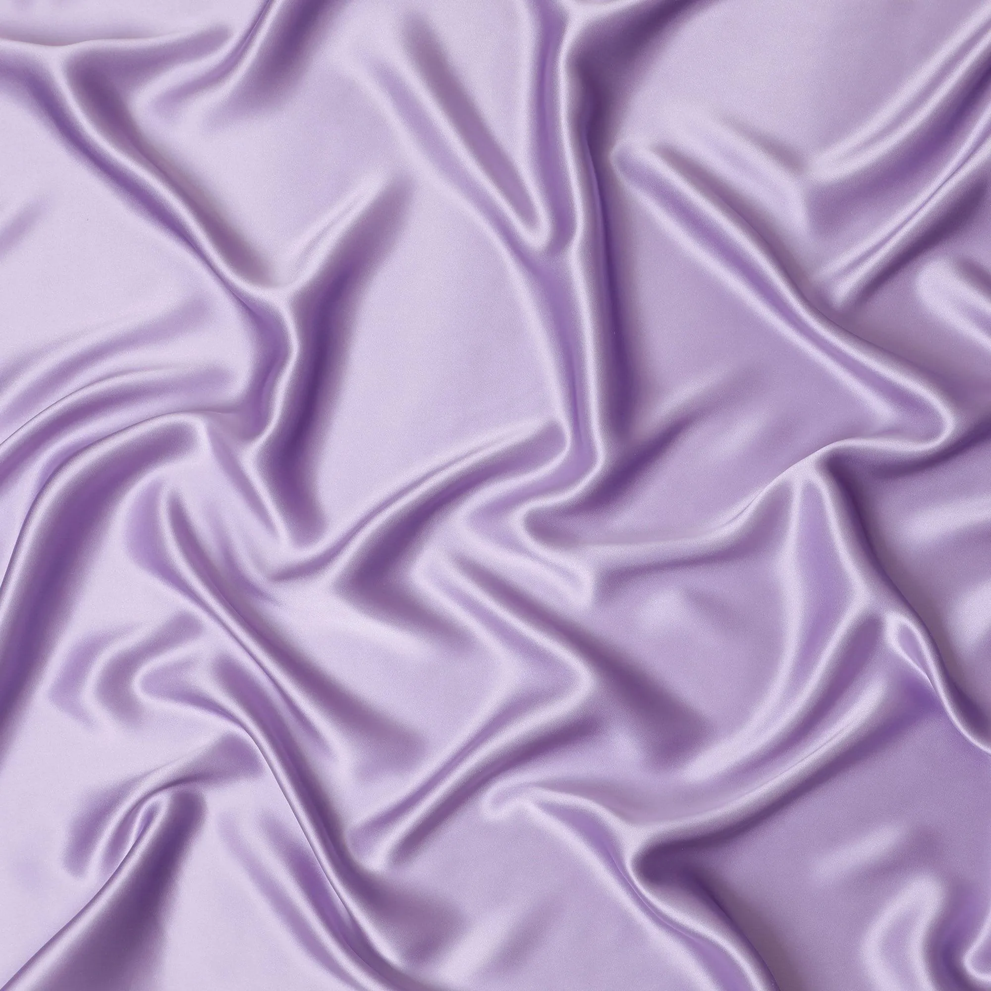 Lavender plain premium pure silk satin fabric-D12497