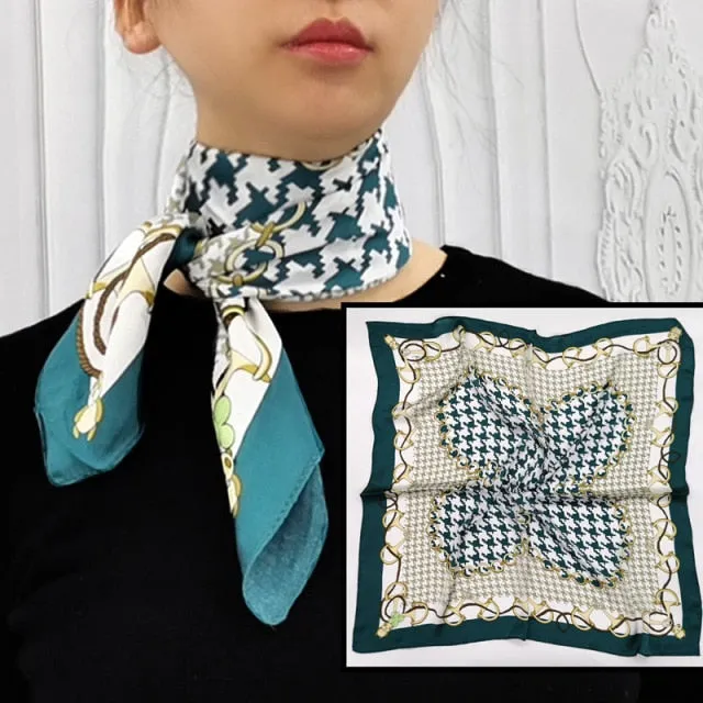 Leopard Printed Silk Hijab Scarf