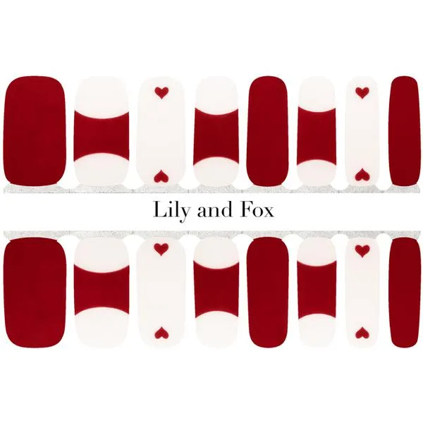 Lily And Fox - Nail Wrap - Ace Of Hearts