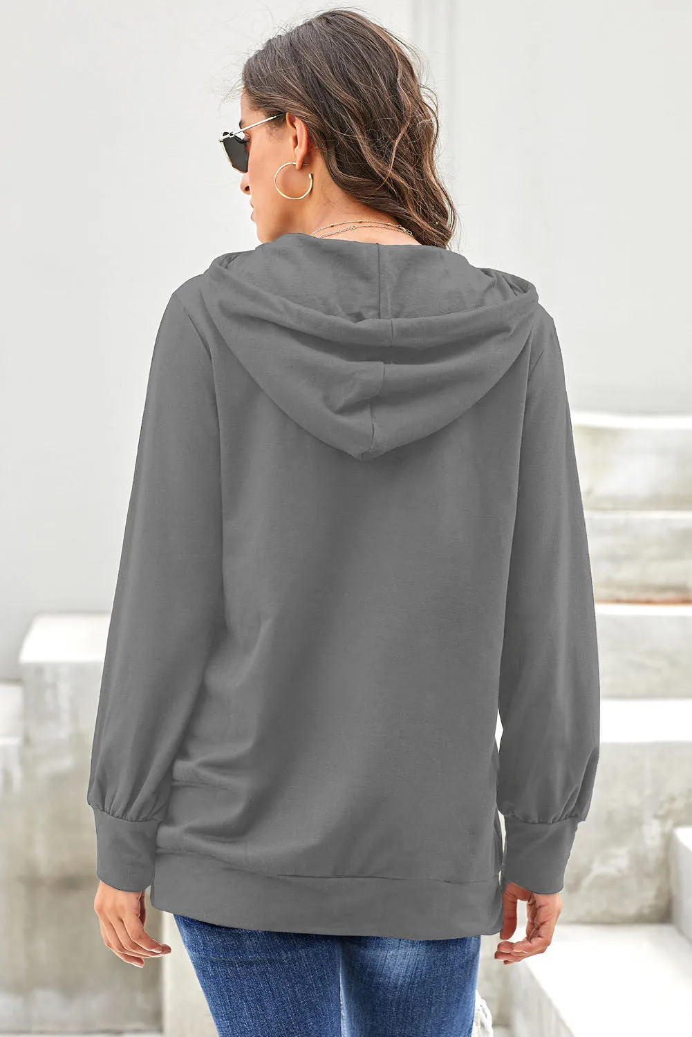 Long Sleeve Tunic Hoodie