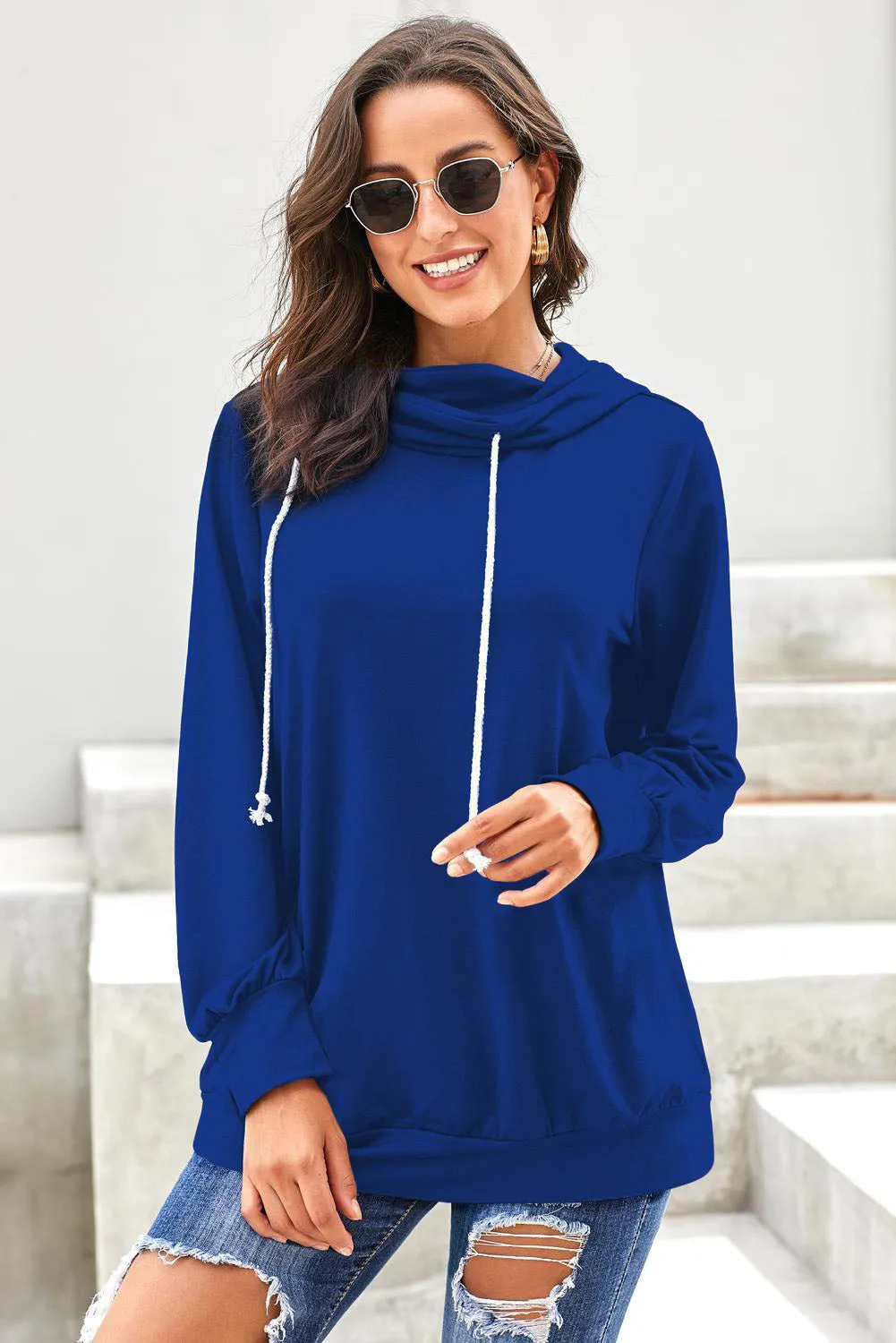 Long Sleeve Tunic Hoodie