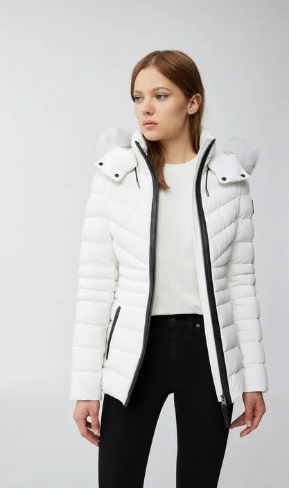 Mackage - Patsy Lightweight Down Jacket in Off White