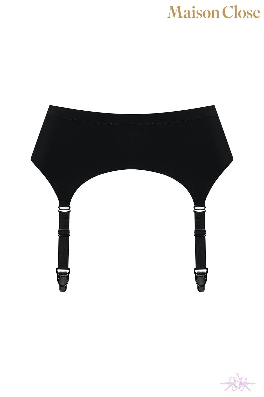 Maison Close Pure Tentation Black Garter Belt