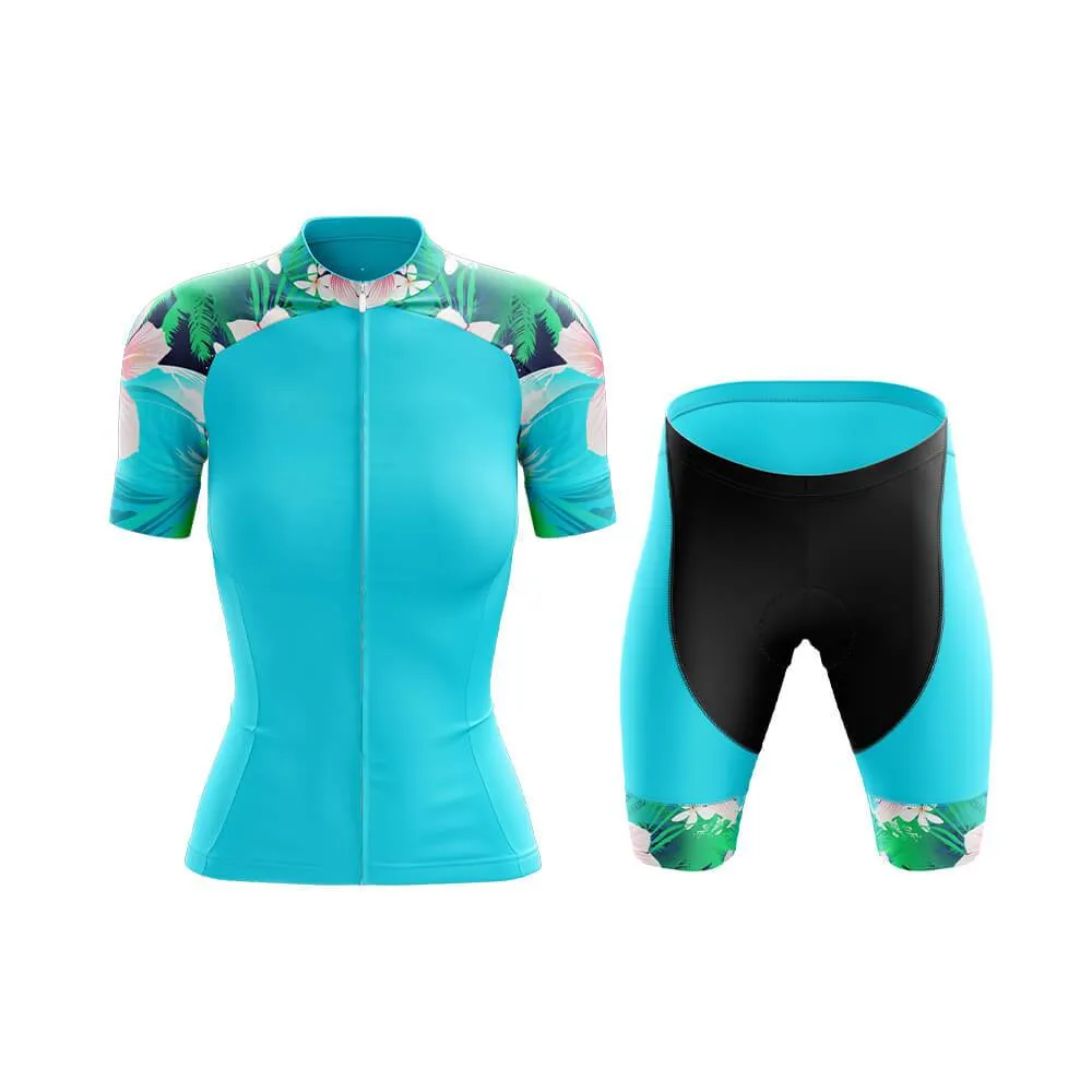 Max Lily Floral Sleeves Club Cycling Kit