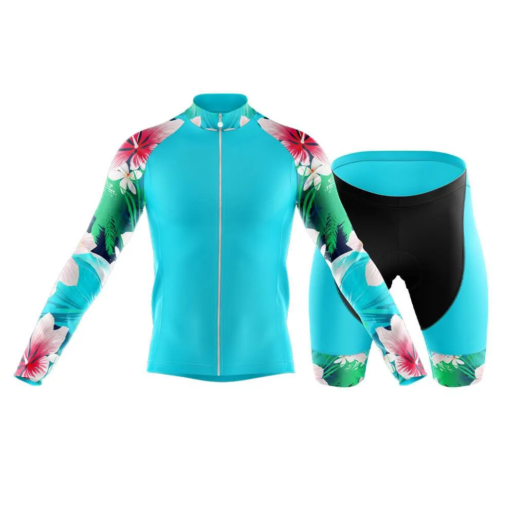 Max Lily Floral Sleeves Club Cycling Kit