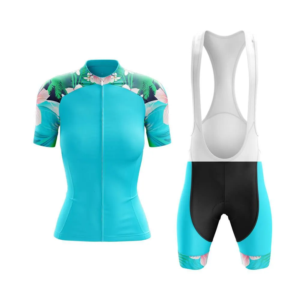 Max Lily Floral Sleeves Club Cycling Kit