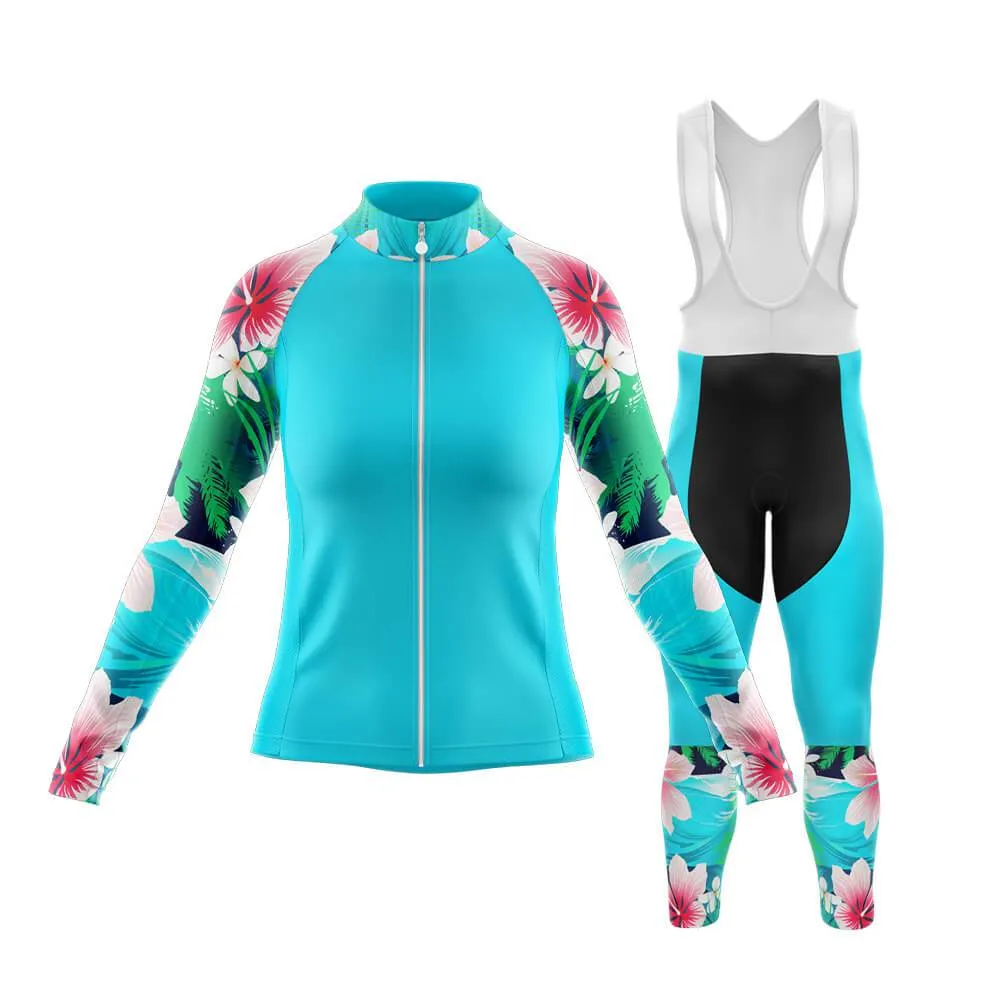 Max Lily Floral Sleeves Club Cycling Kit