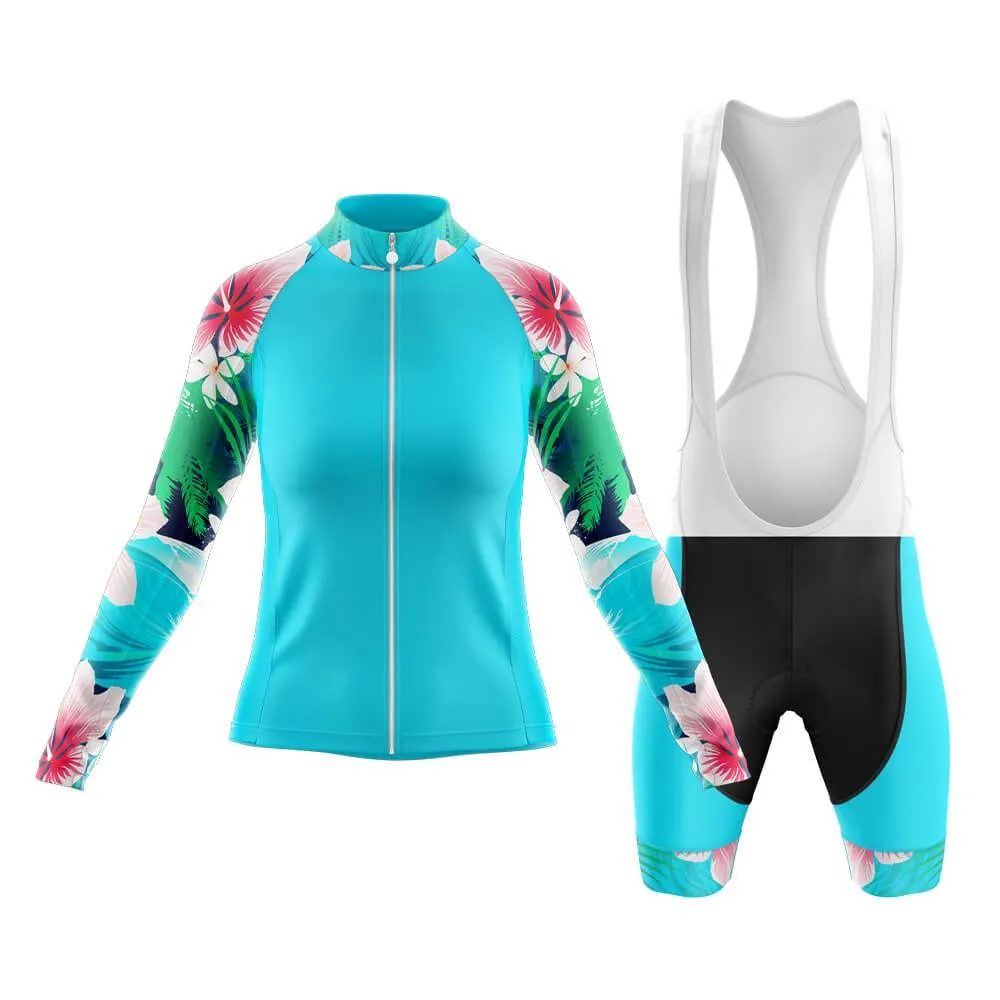 Max Lily Floral Sleeves Club Cycling Kit