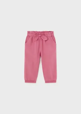 Mayoral Baby & Toddler Girls Pink Paperbag Pants