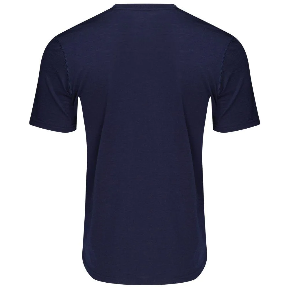 Mens Merino 150 V-Neck Tee (Navy)