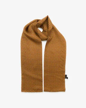 Men's Silk Scarf in Geometric Pattern - The Toshima