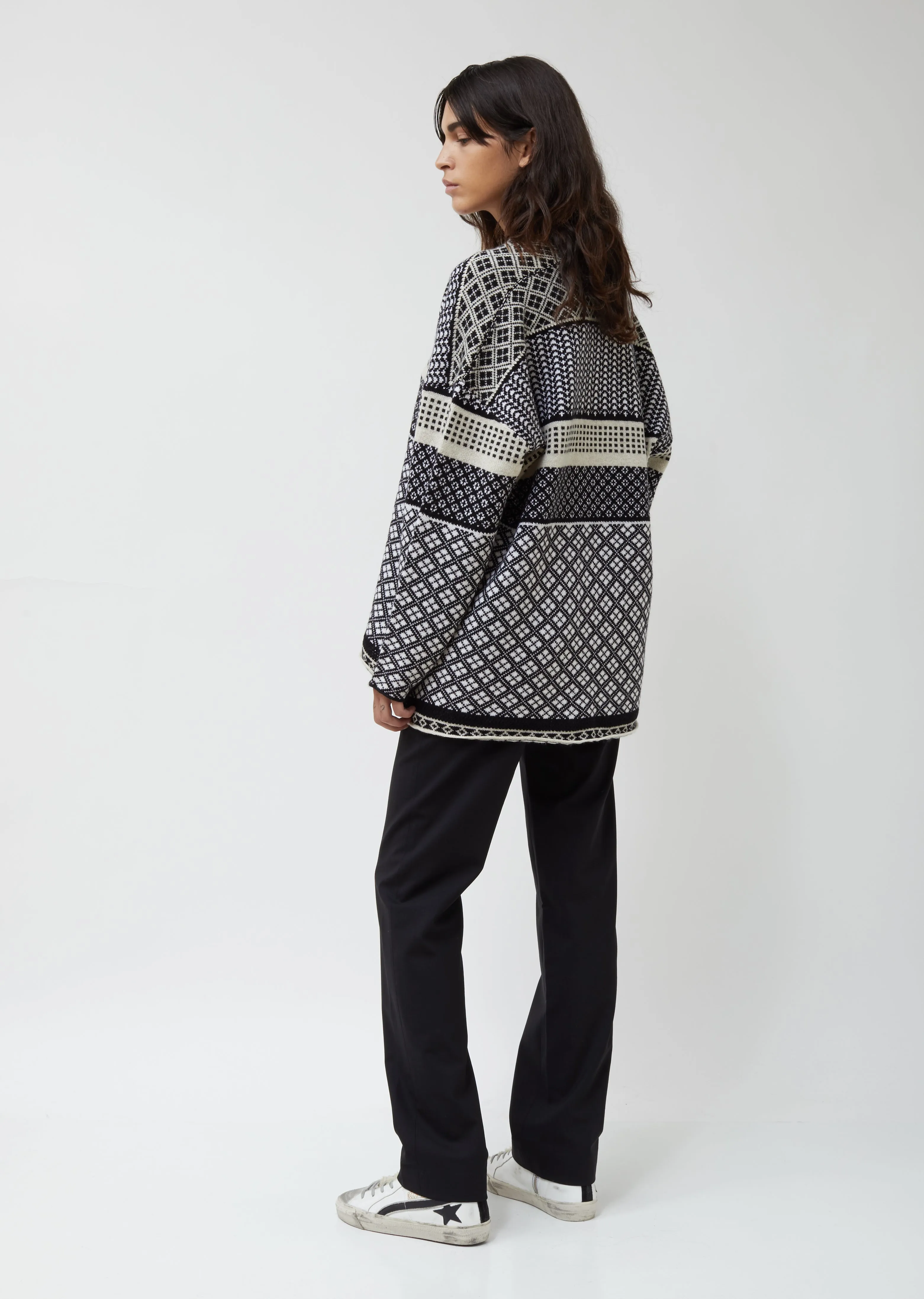 Merino-Cashmere Blend Poncho Pullover