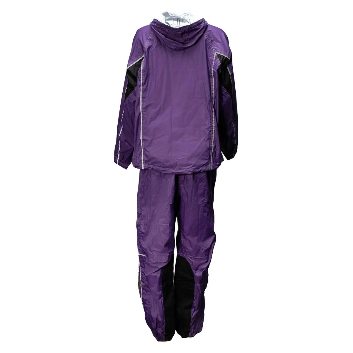 Milwaukee Leather MPL9607 Women's Purple Water Resistant Rain Suit w/ Reflective Material and Hoodie