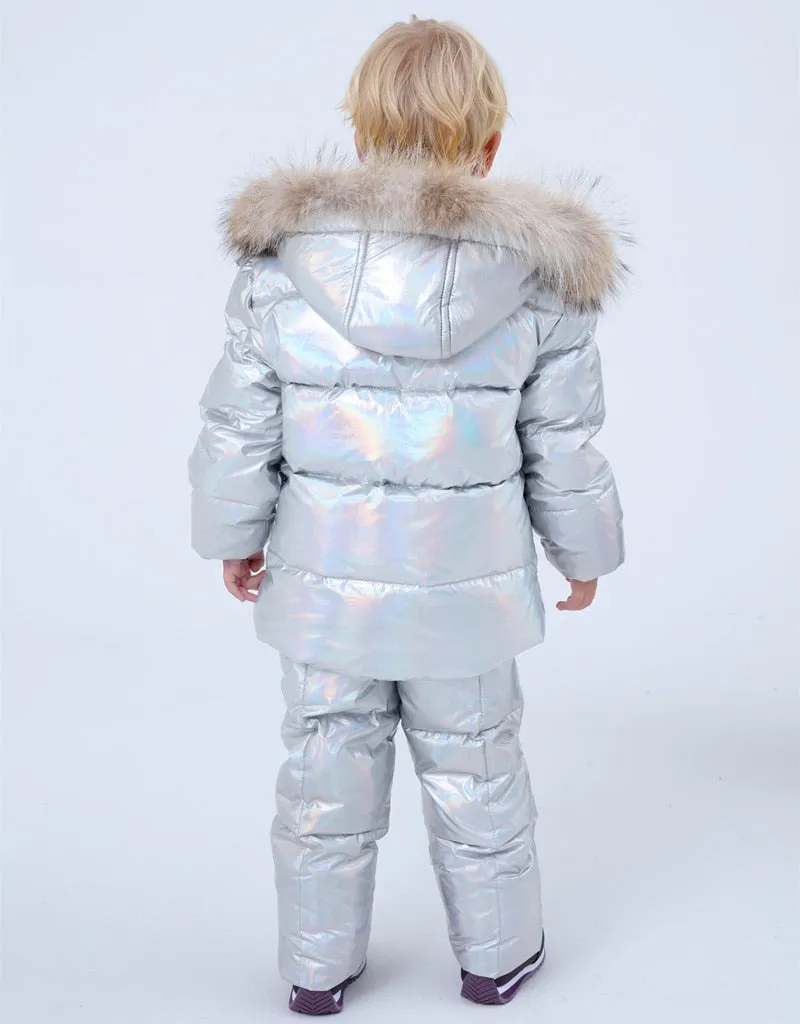 MOF Kids winter coat and overalls pants toddler snowsuit