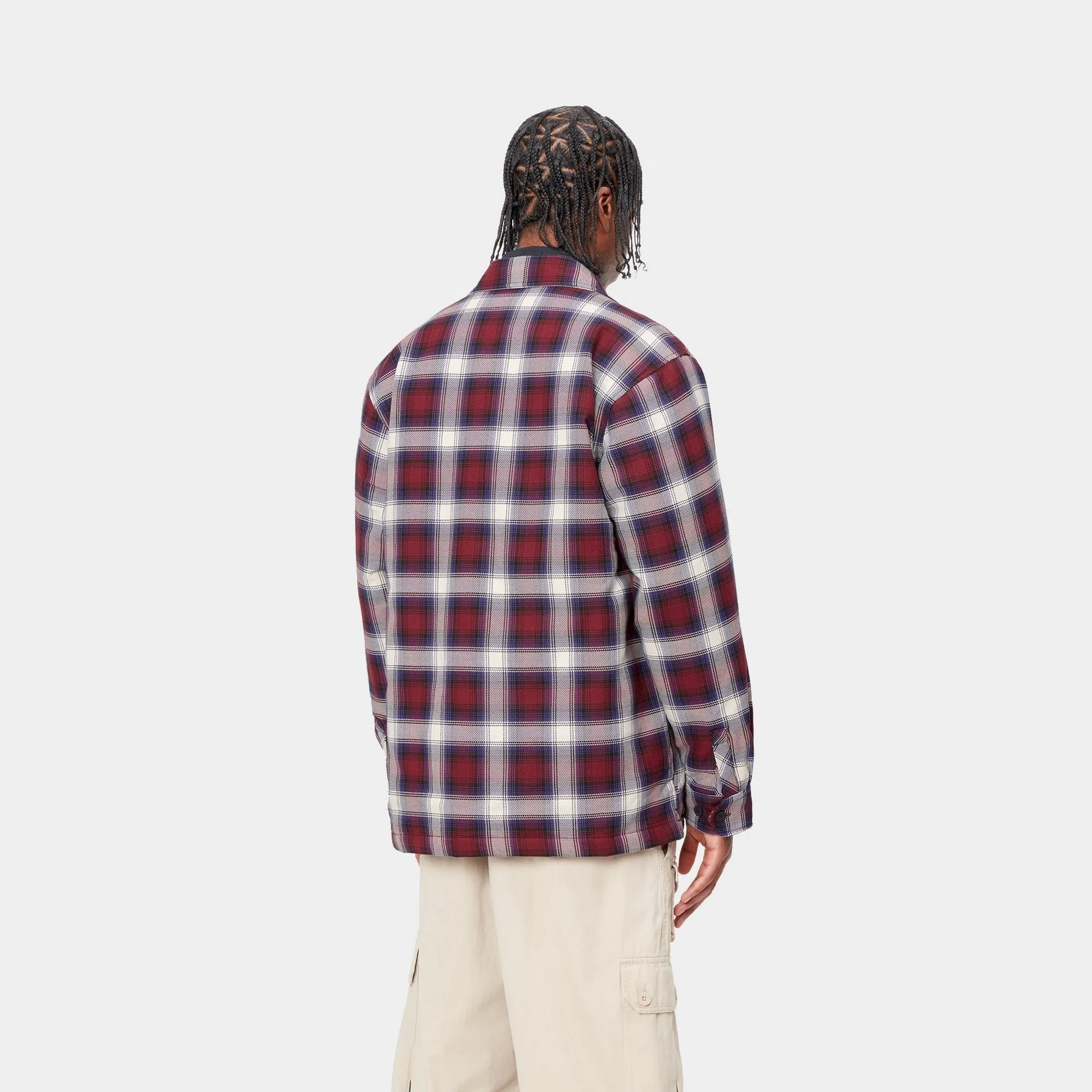 Monahan Check Shirt Jacket | Malbec