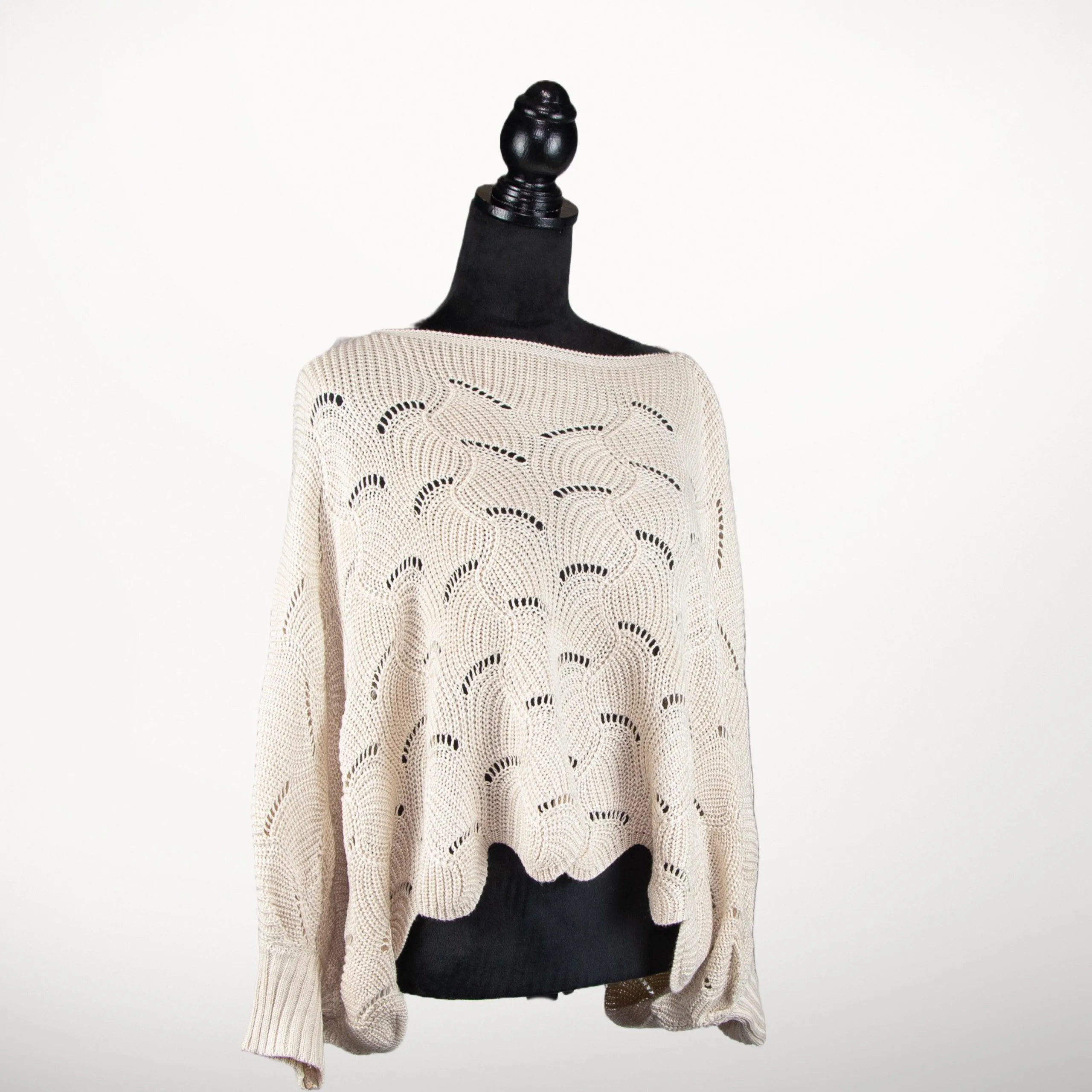 Moon & Madison Pullover Poncho Sweater