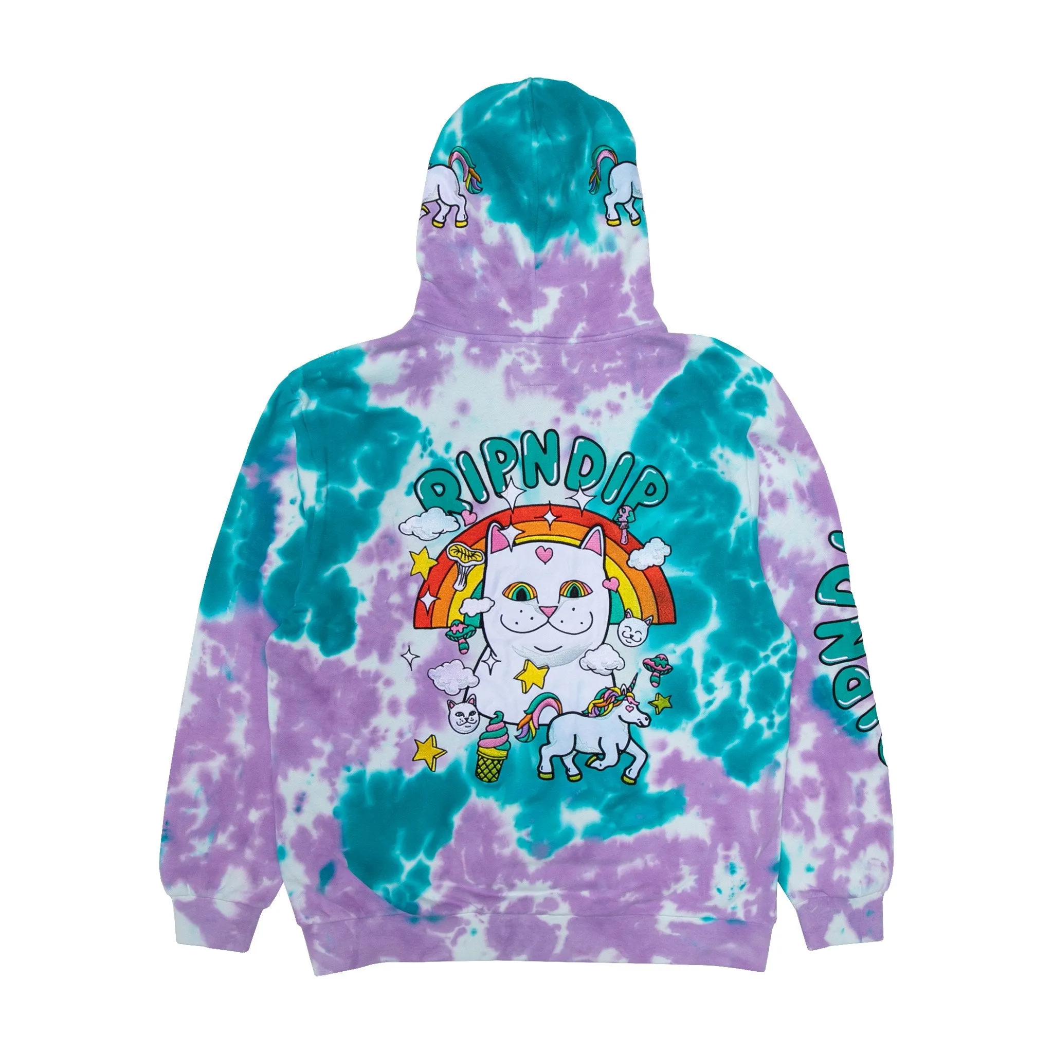 Nermland Hoodie (Purple / Teal Tie Dye)