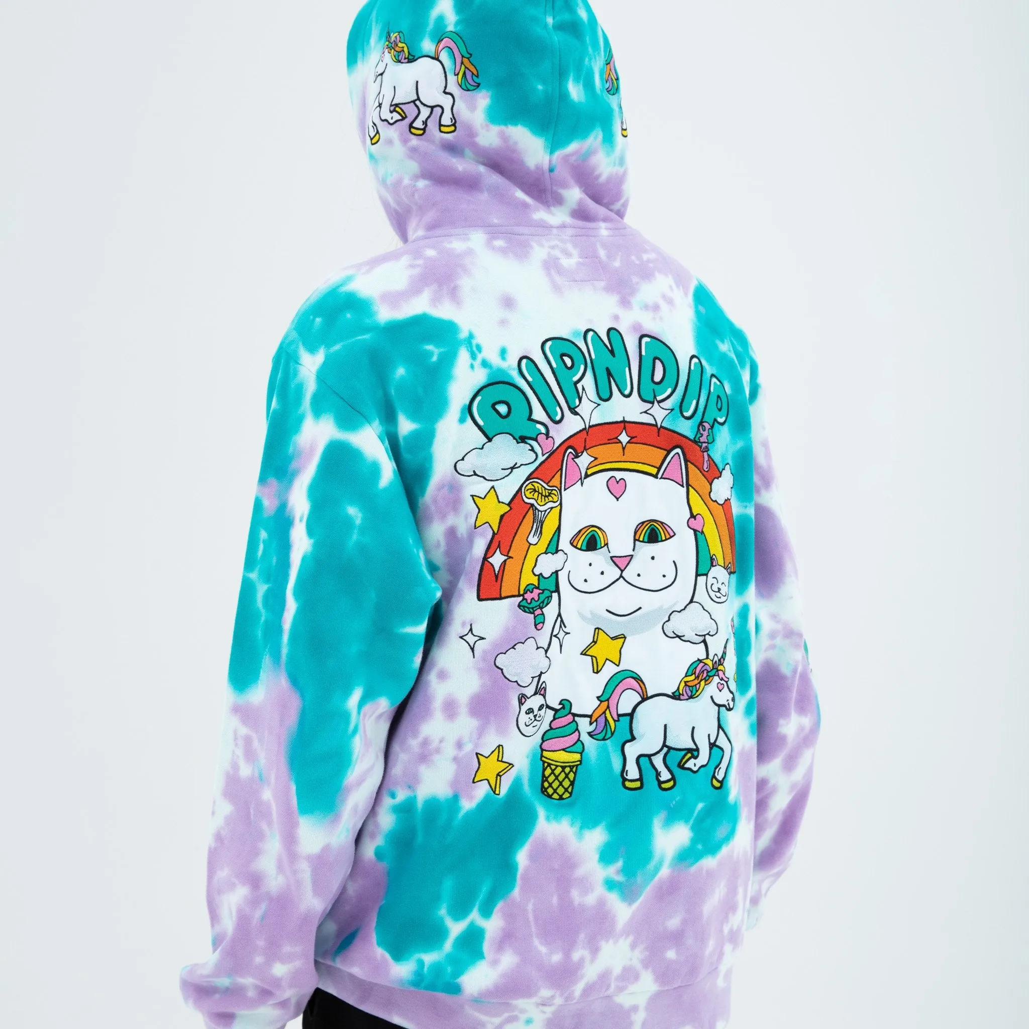 Nermland Hoodie (Purple / Teal Tie Dye)