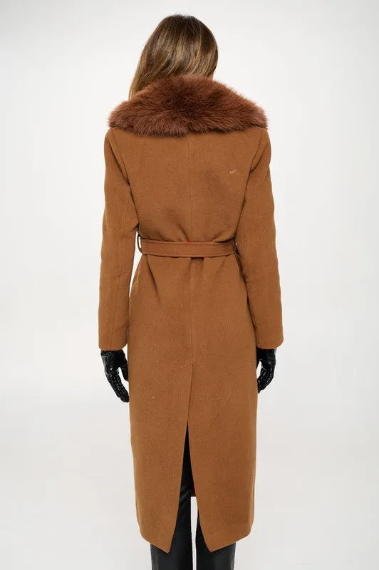 NEW!! Lexington Coat w/ Removable Fur in Espresso