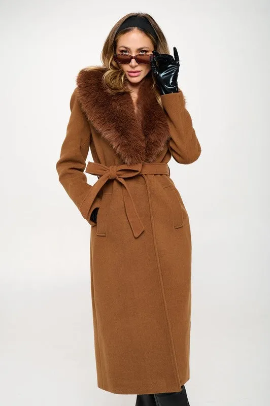 NEW!! Lexington Coat w/ Removable Fur in Espresso