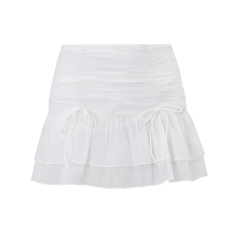 Niall White Mesh Mini Skirt