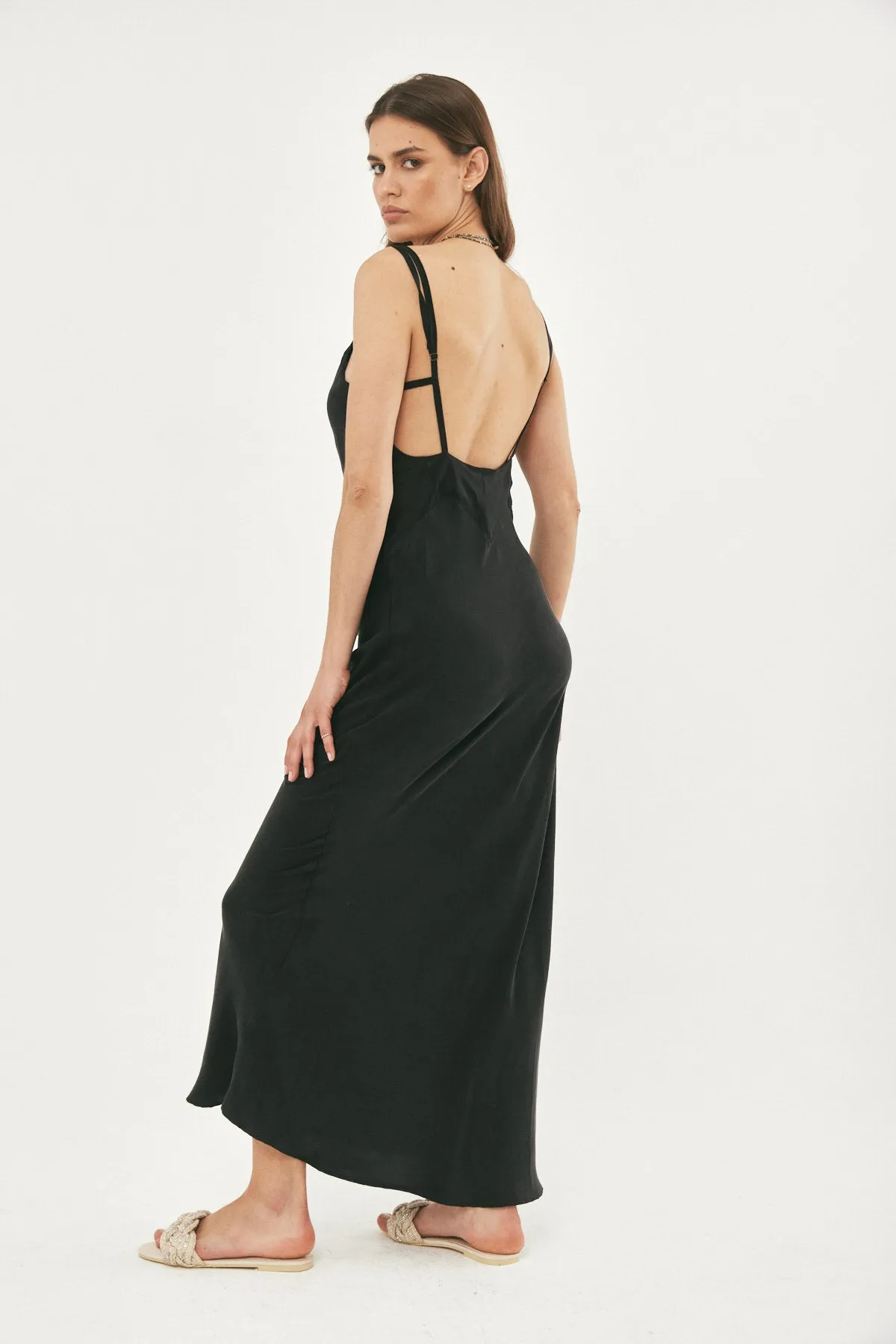 NOA BLACK SILK DRESS