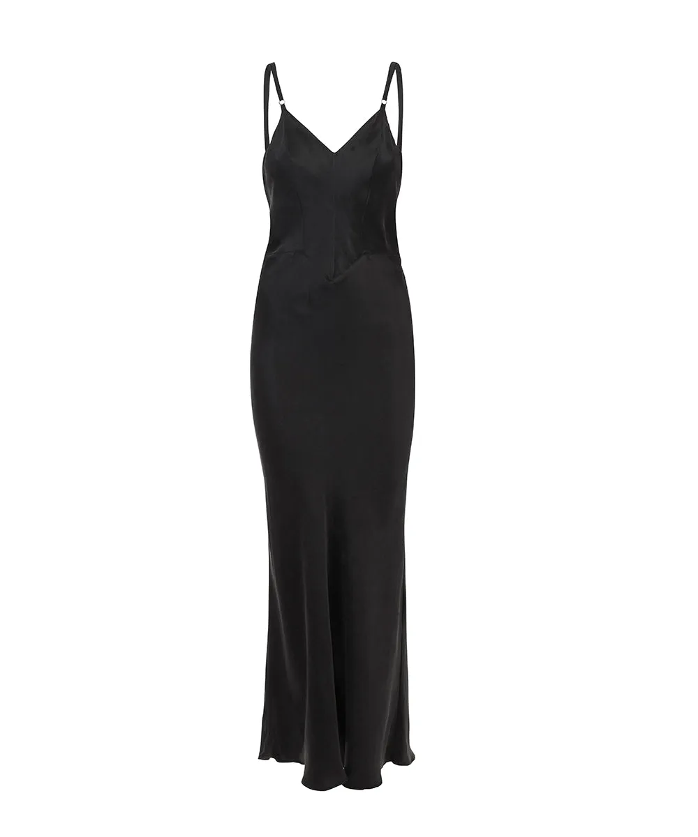 NOA BLACK SILK DRESS