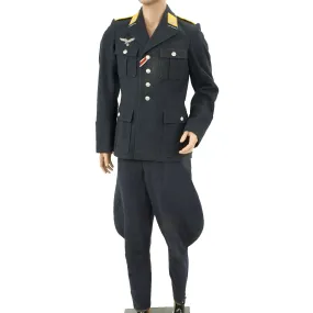 Original German WWII Luftwaffe Flight Officer Service Uniform - Lieutenant