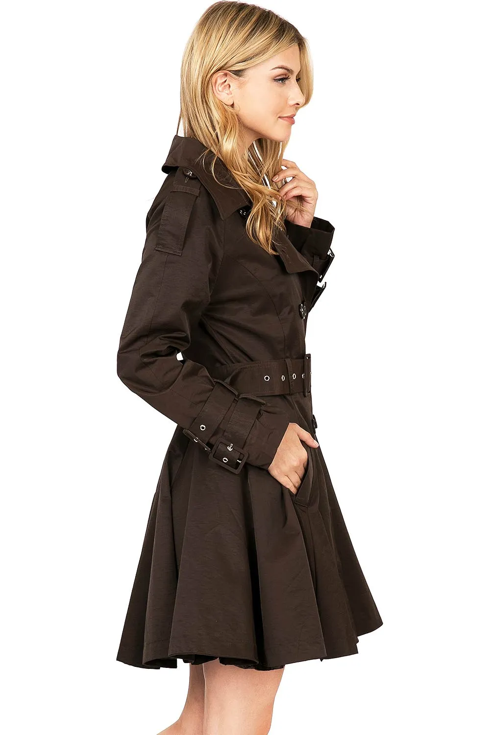 Parisian Trench Coat Dress