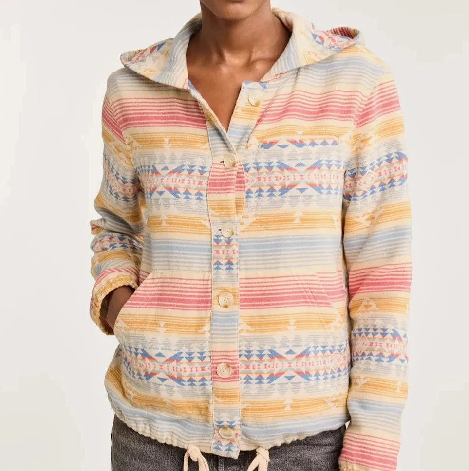 Pendleton Button Front Beach Hoodie