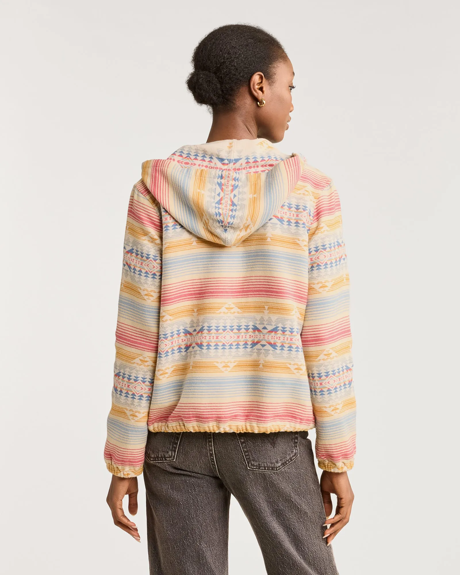 Pendleton Button Front Beach Hoodie