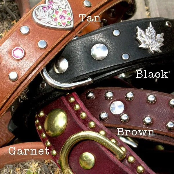 Personalized Leather Dog Collar Nashville