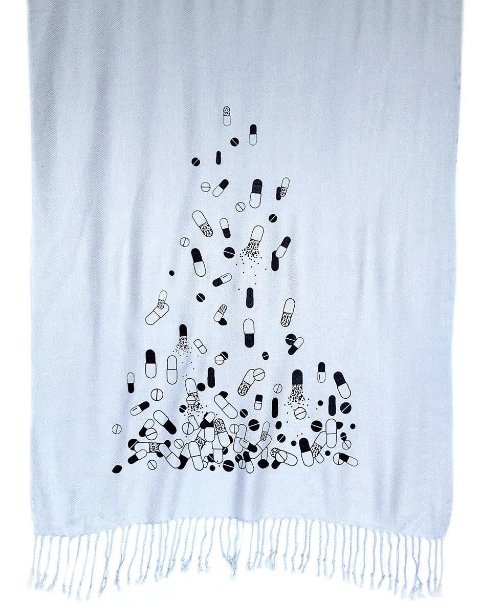 Pill Spill Linen Weight Pashmina Scarf