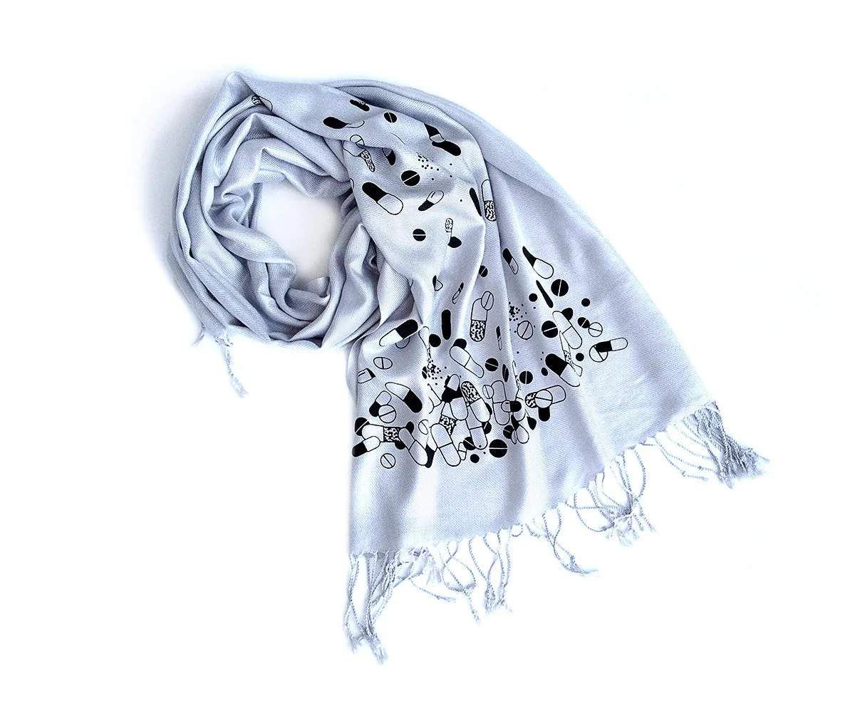 Pill Spill Linen Weight Pashmina Scarf