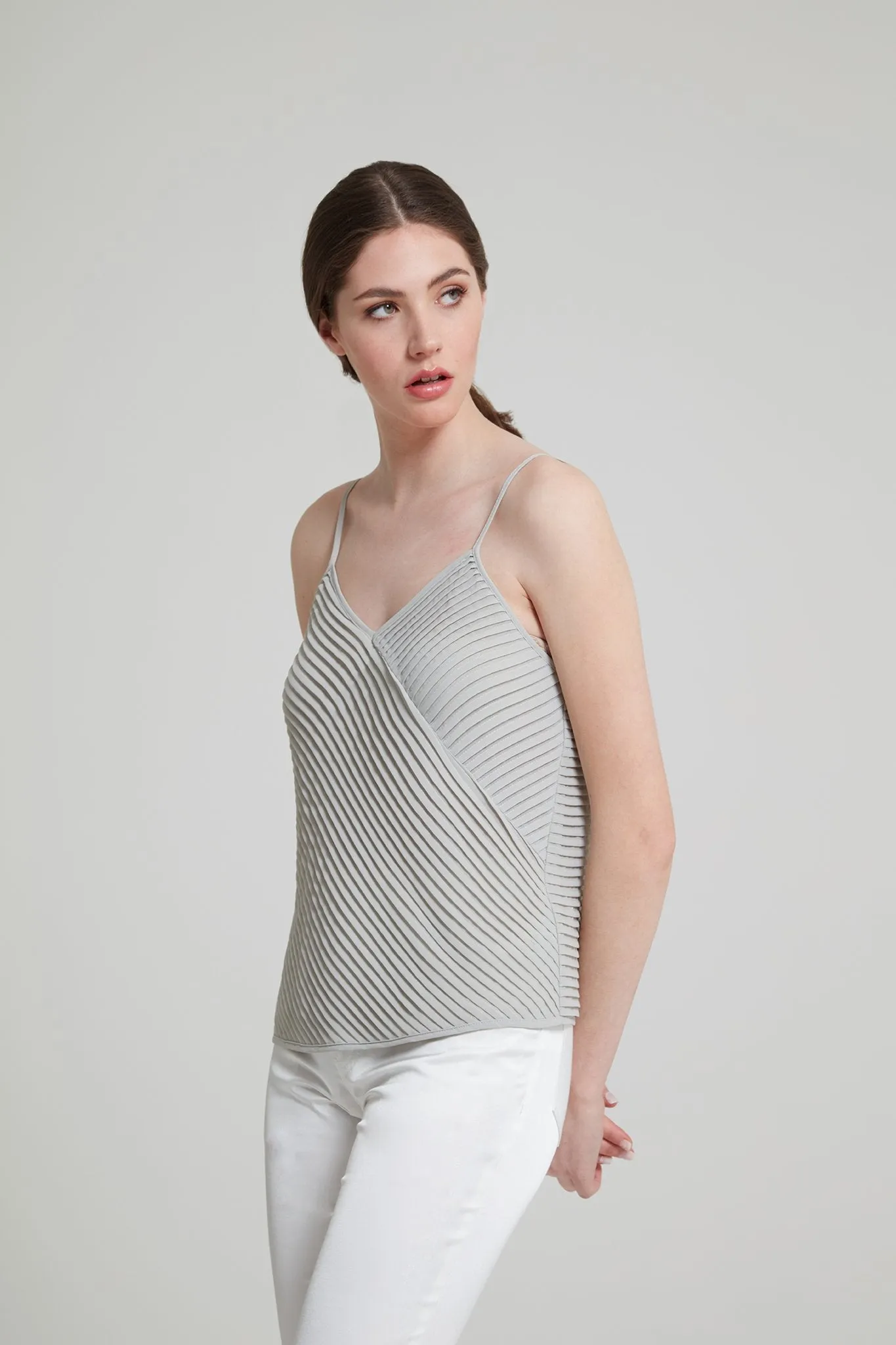 Pleated Georgette Camisole