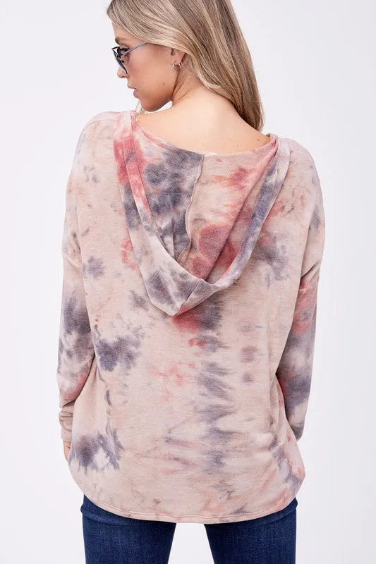 PLUS CLOUD TIE DYE SWEATSHIRT TOP