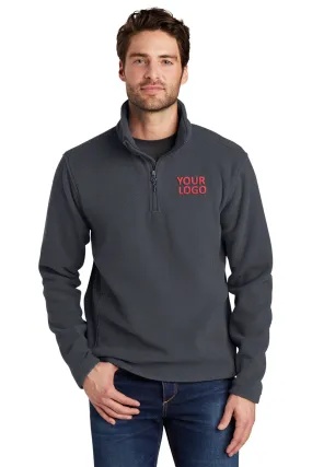 Port Authority Value Fleece 1/4-Zip Branded Pullovers, Iron Grey