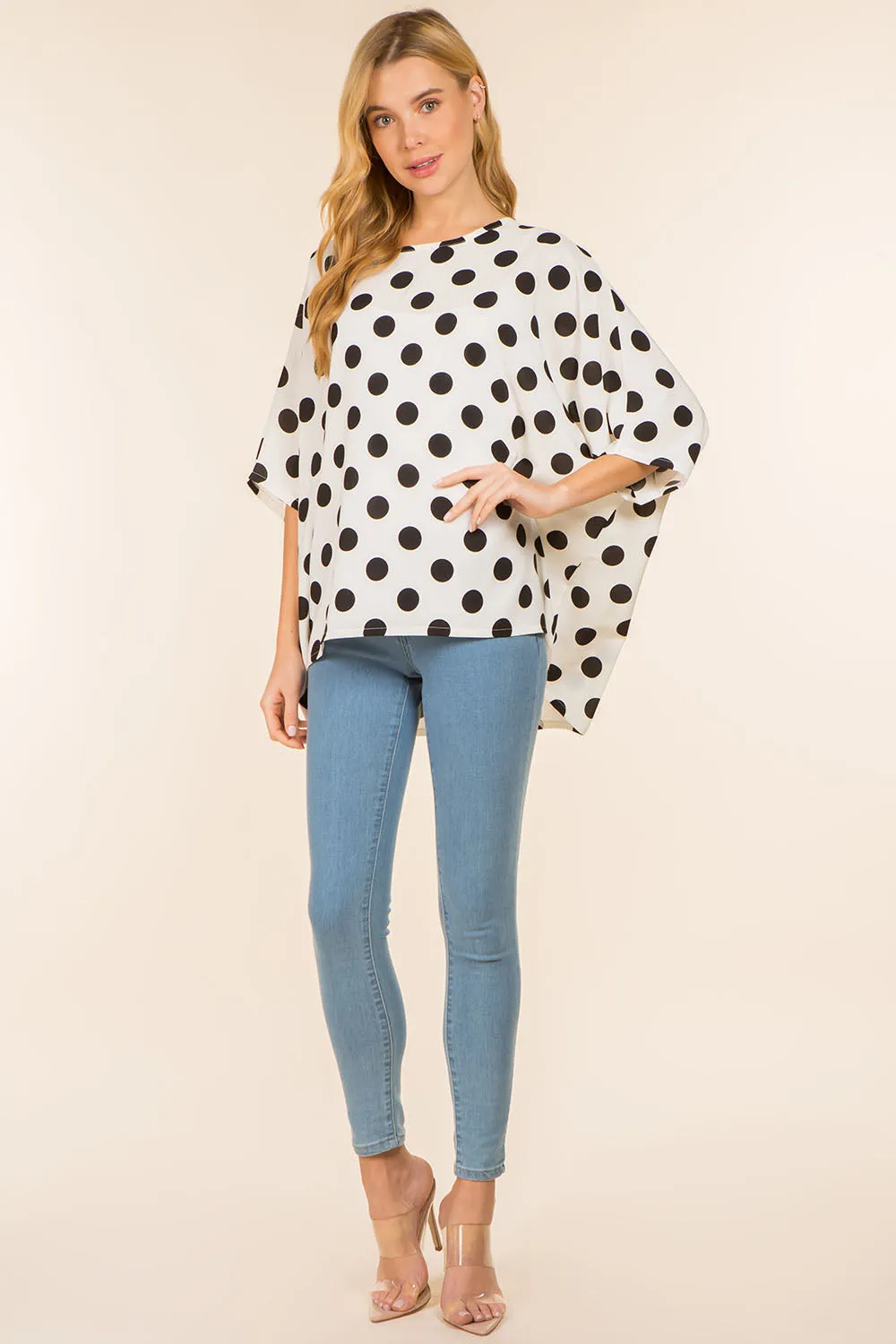 PP-4126 polka dots top