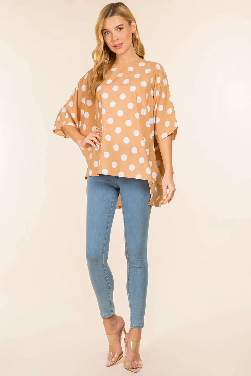 PP-4126 polka dots top