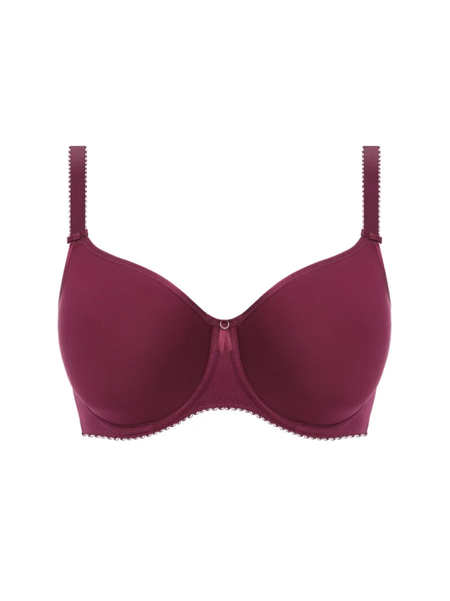 Rebecca Essentials Moulded Spacer Bra - Berry