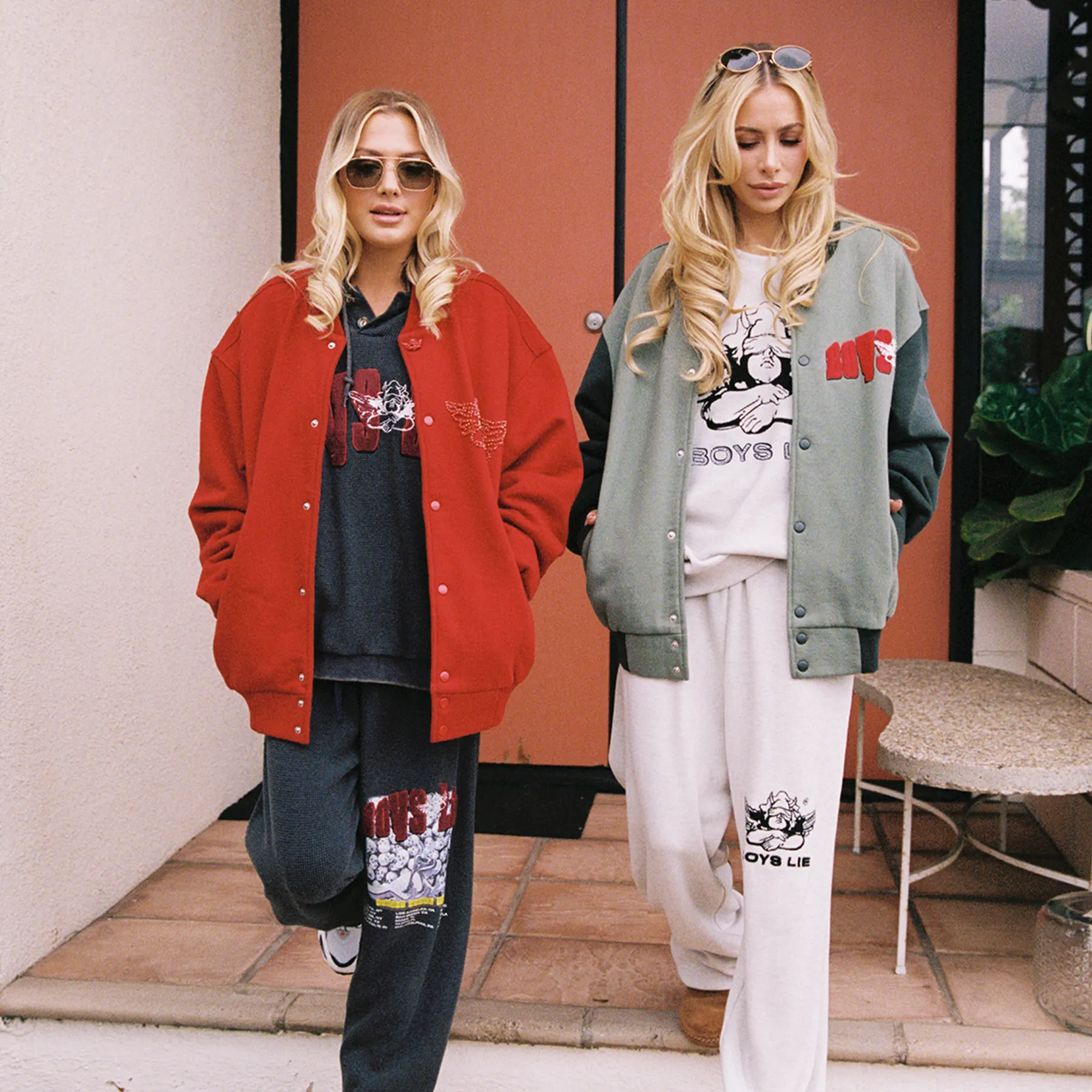 Red Roses, Red Roses Fleece Varsity Jacket