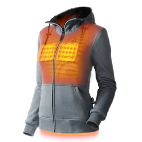 Ridge Womens Heated Hoodie Storm